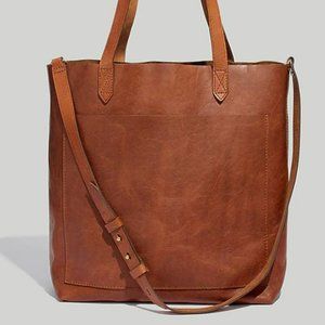 Madewell Medium Transport Tote English Saddle